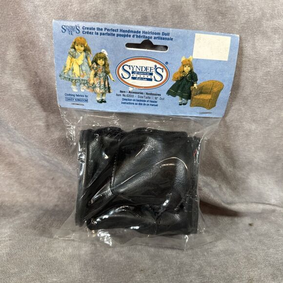 Vintage Syndees Doll Club Western Boots Black Cowboy Cowgirl 18 in Dolls - Picture 1 of 5